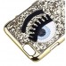 iPhone 6 6s 4.7 - Bling Bling Eyelash Hard Protective Phone Cover Case - Gold